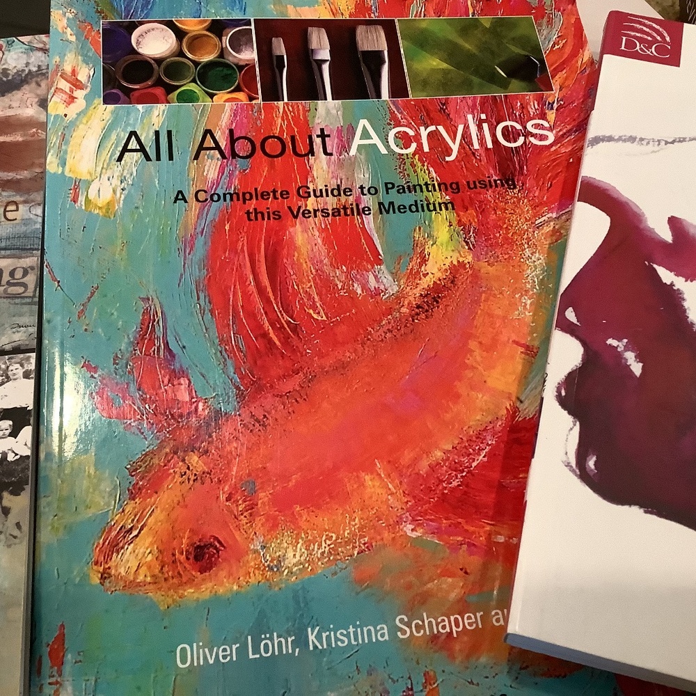 Lot of three- All about Acrylics, Mixed Media, Figure- How to draw and paint